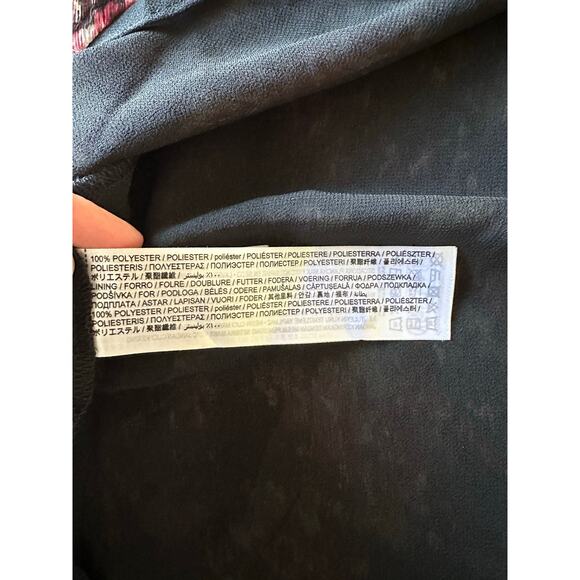 Mango Floral Print Knot Midi Dress Size Large NWT - Picture 4 of 9